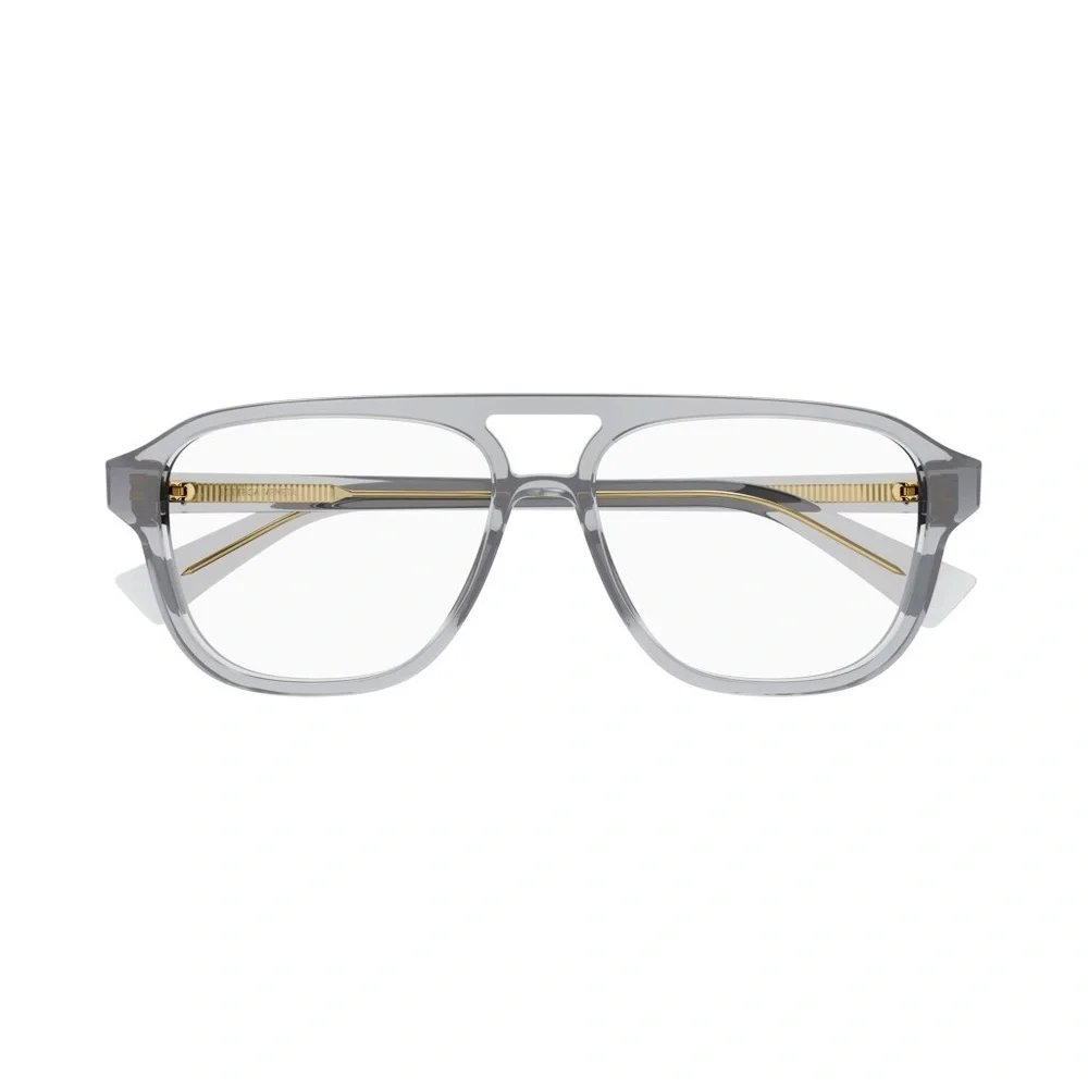NEW BOTTEGA VENETA MEN EYEGLASSES BOTTEGA VENETA BV1294O 004 GREY PILOT EYEWEAR
